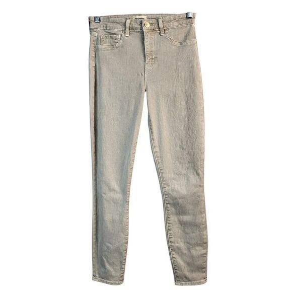L'Agence Margot Small  Beige Skinny Ankle Jeans Cotton Blend 5 Pockets USA Made - Picture 2 of 14